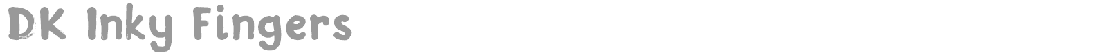 DK Inky Fingers font preview